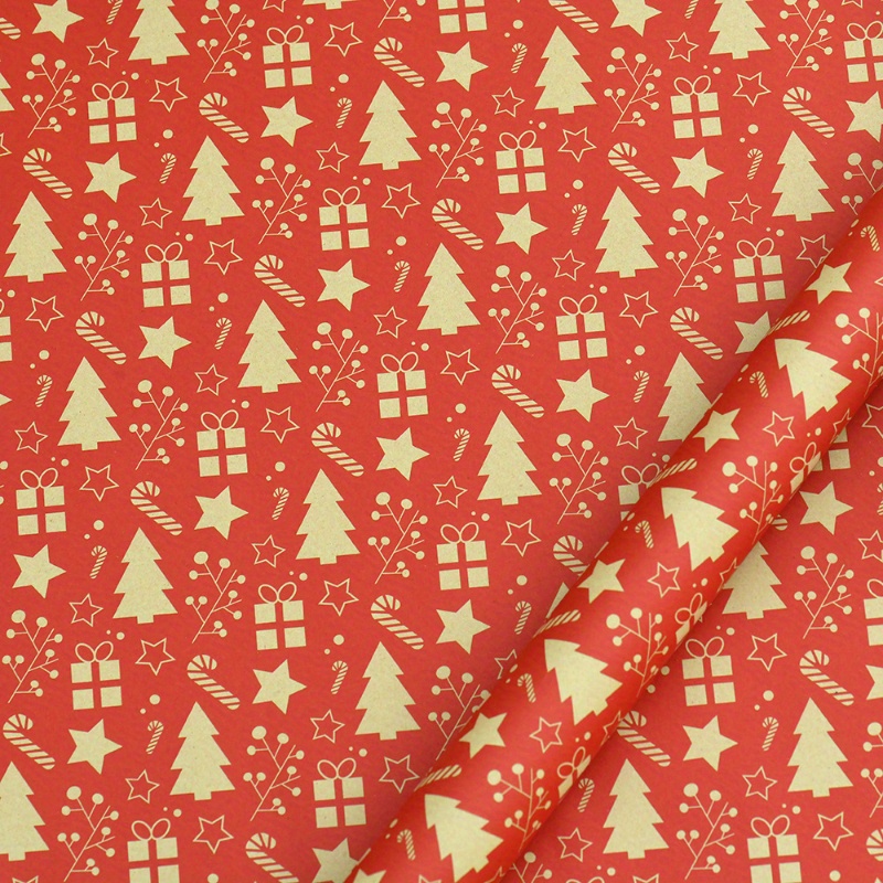 Paper Christmas Vintage Kraft Paper Gift Wrapping Paper - Temu