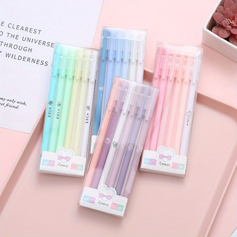 Creative Morandi Color Gel Pen Boxed Water Pen Retro - Temu