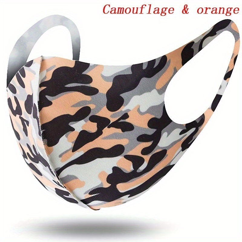 1pc Maschera Mimetica Adulti Stampa Maschile E Femminile - Temu Italy