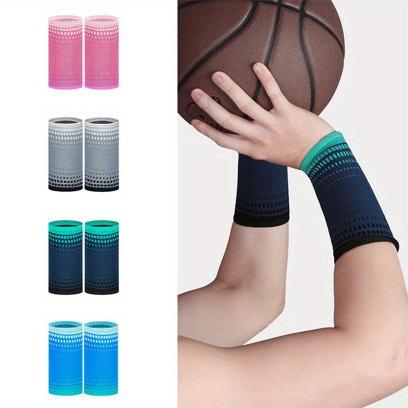 Dropship 4Pcs/Lot Wrist Sweatband Tennis Sport Wristband Volleyball Gym  Elastic Wrist Brace Support Sweat Band Towel Bracelet Protector to Sell  Online at a Lower Price