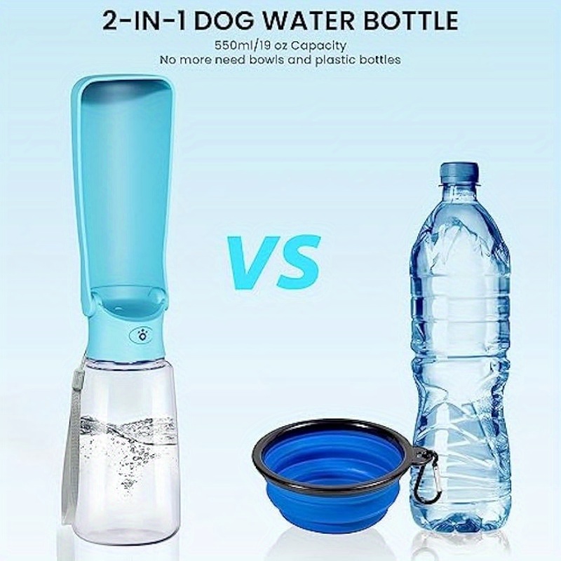 Portable Dog Water Bottle, Leak Proof Foldable Dog Water Cup, Folding Dog  Cat Water Dispensing Bottle - Temu