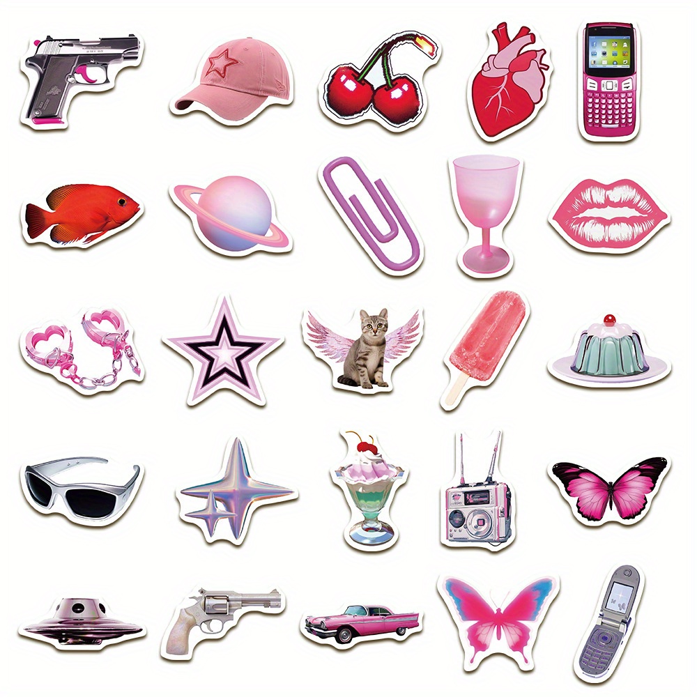 Pink VSCO Aesthetic Stickers Wholesale sticker supplier Pink VSCO Aesthetic  Stickers