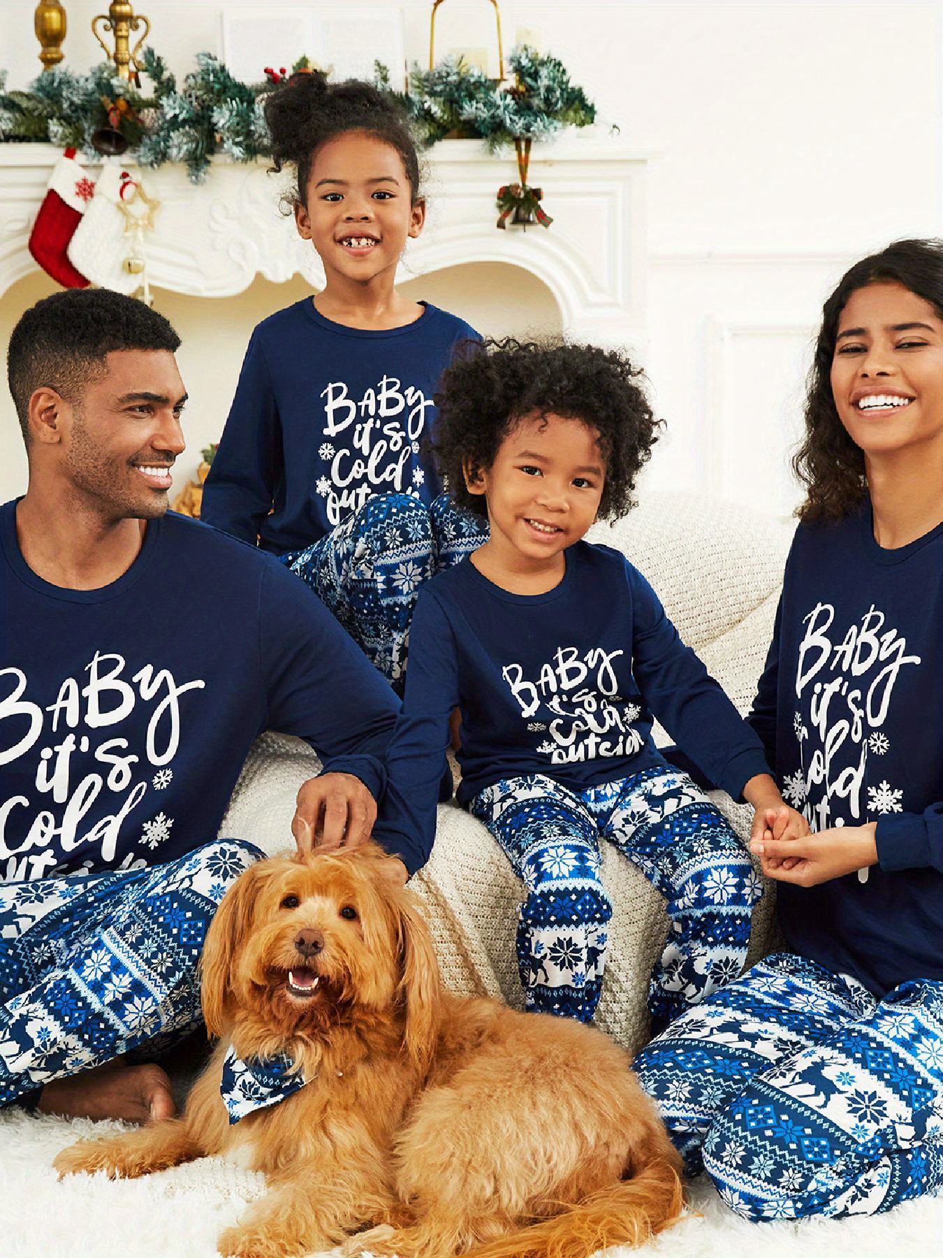 Pyjama Famille Noel Bleu