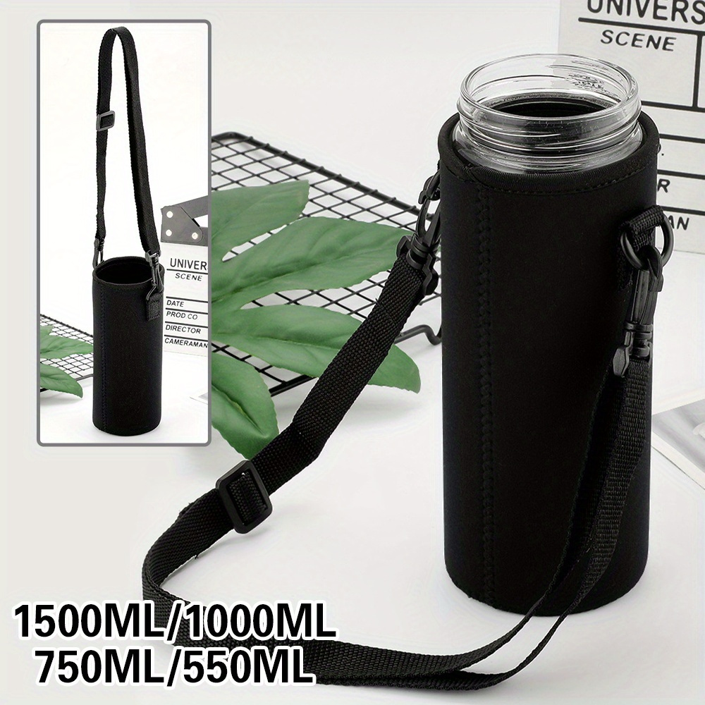 Water Bottle Pouch Vacuum Cup Holder With Strap Insulated - Temu