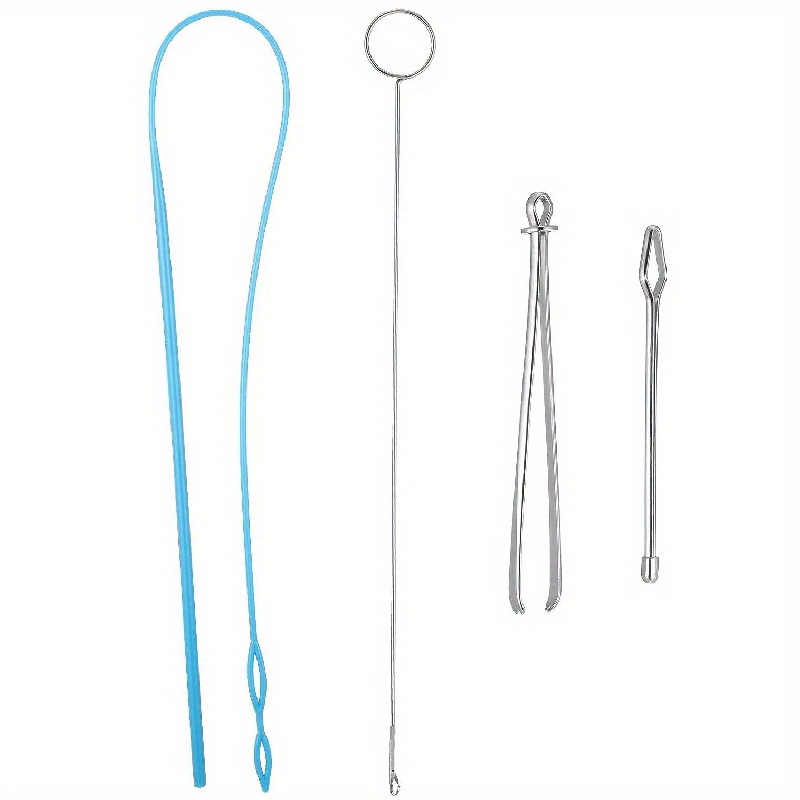 4pcs Sewing Loop Kit, Includes Loop Hook, Flexible Drawstring Needle  Threader, Metal Tweezers, Long Loop Tool With Latch, DIY Sewing Accessories