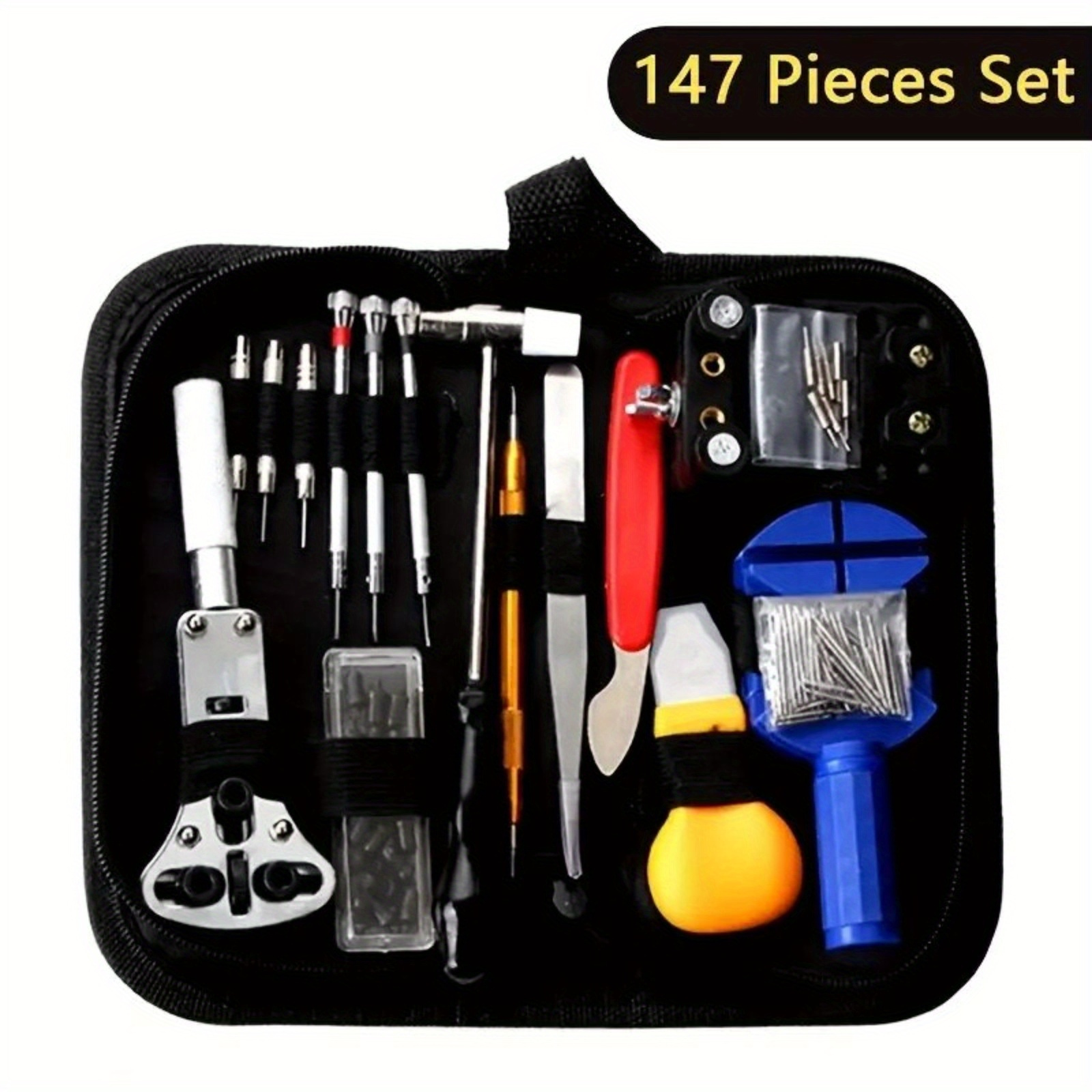 

147pcs Watch Repair Tool Set, Repair Disassembly Clock Repair Tools