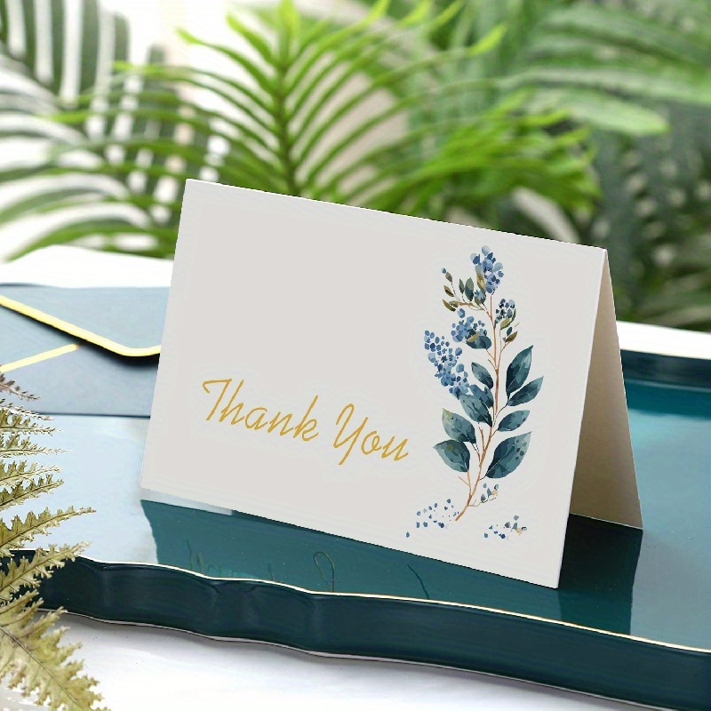 10pcs Blank Greeting Cards with Envelopes Thank You Cards