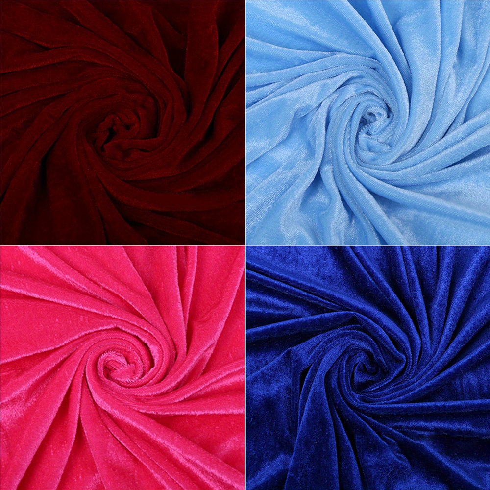 Stretch Velvet Fabric 100% Polyester Sewing Apparel Costume - Temu Canada