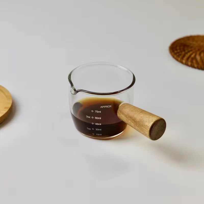 Bricco Latte Manico In Legno Crema Caffè Tazza Espresso - Temu Italy