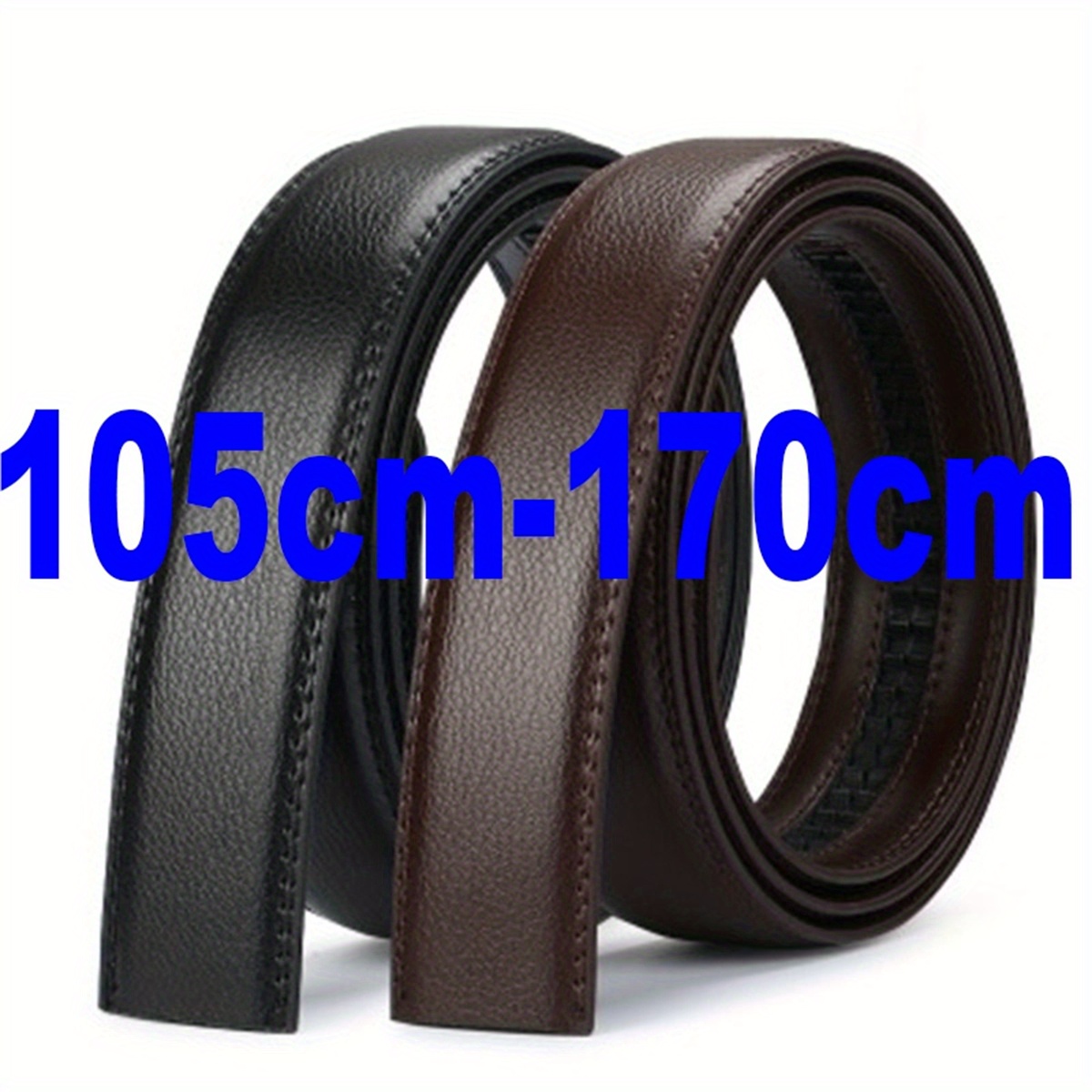 

1pc Long No Pu Leather Belt For Men, Men's Accessories