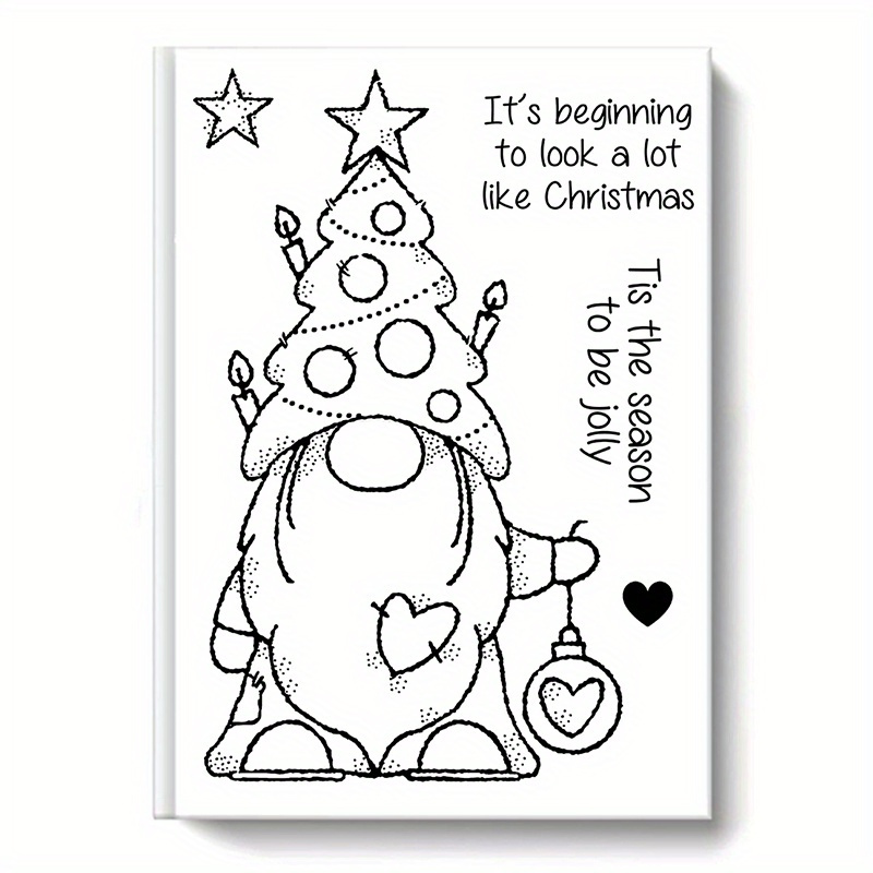 Christmas Snowman Clear Silicone Stamps Vintage Transparent
