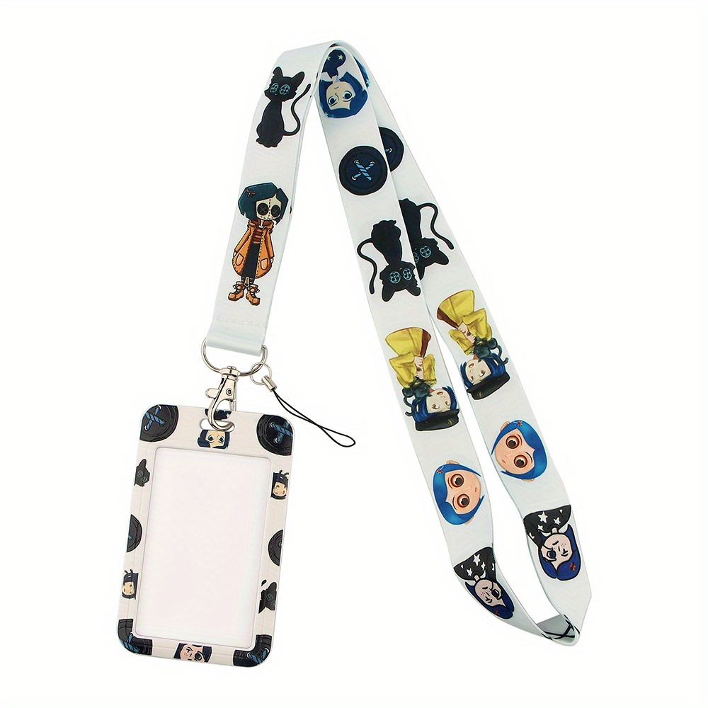 Horror Movie Anime Lanyard Badge Holder ID Card Lanyards Mobile Phone Rope  Key Lanyard Neck Straps Keychain Key Ring