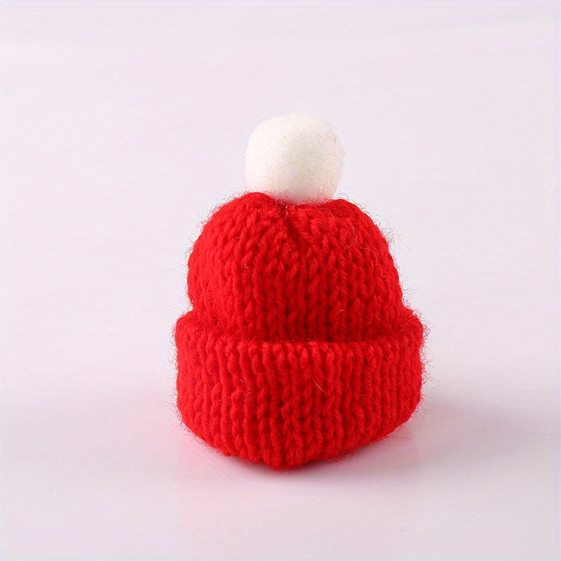 Christmas Mini Knitting Hats Doll Hat Scarf Material For - Temu