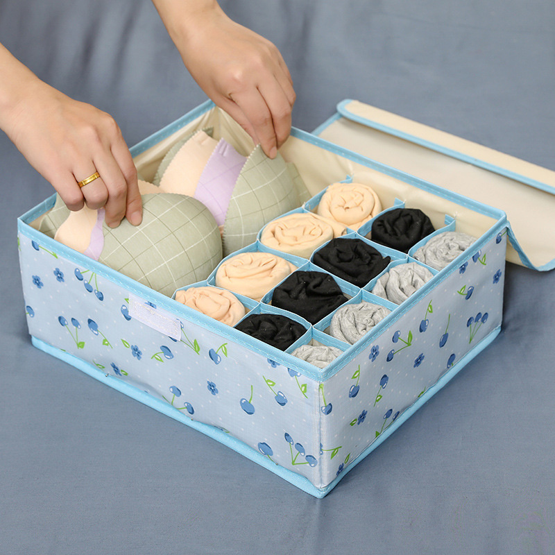 Striped Plastic Socks Box Sundries Storage Box Dormitory - Temu