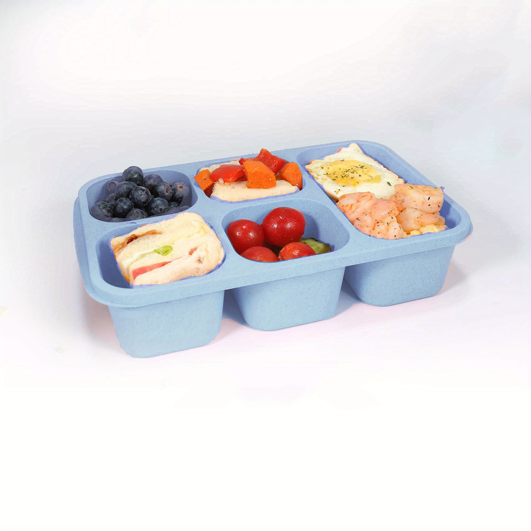 Bento Box 5 Compartments Lunch Box Compartments Reusable - Temu