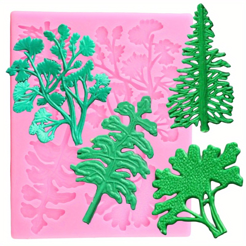3D Tree Leaf Molds Sugarcraft Silicone Mold Fondant Cake Decorating Tools  Leaves Chocolate Gumpaste Mold 