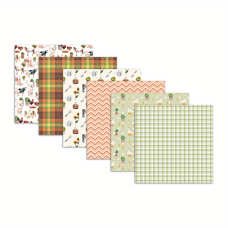 2 Bags of Mini Scrapbook Papers Four Seasons Themed Background Papers  Material Papers 