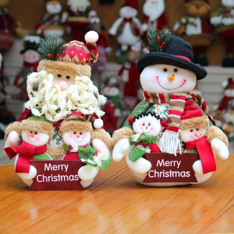 Cute Christmas Doll Santa Claus Doll Christmas Atmosphere - Temu