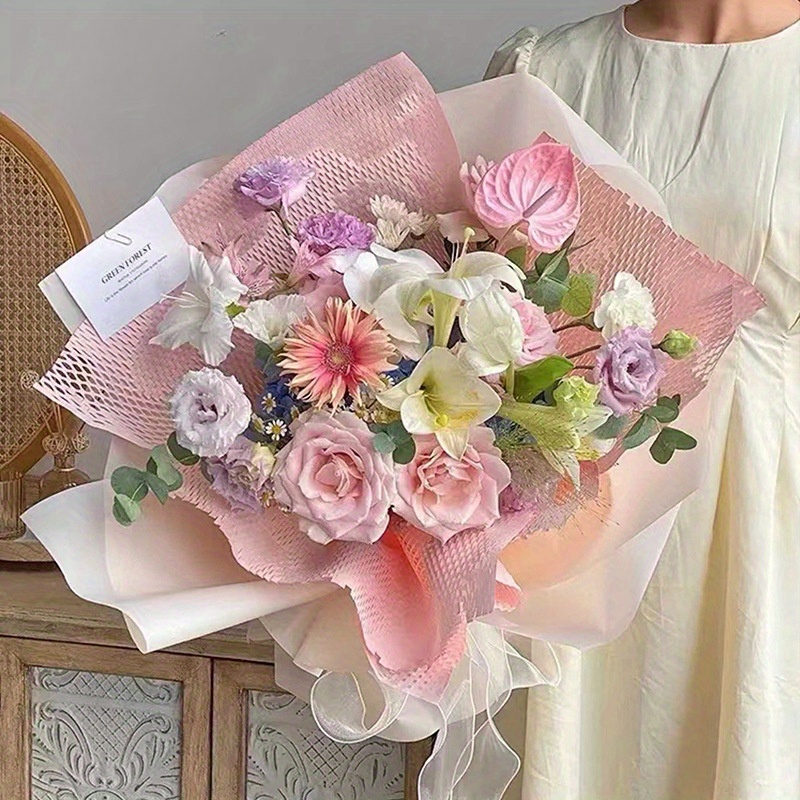 35x49cm Floral Flower Bouquet Wrapping Paper DIY Oxford Paper Art