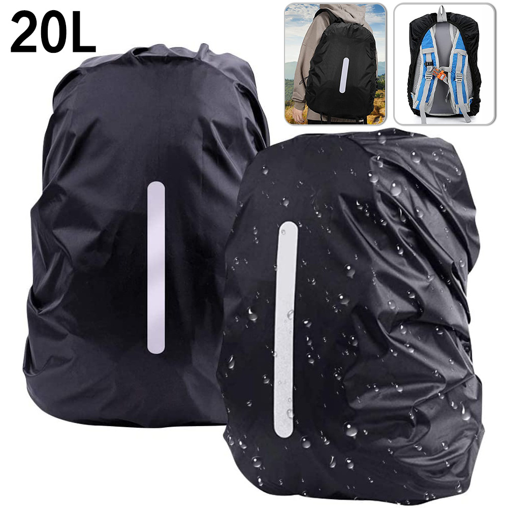 Backpack Rain Cover 5.28-18.49 Gallons, Dustproof Rucksack Protector, Universal For Outdoor Camping Hiking Travel, Essential