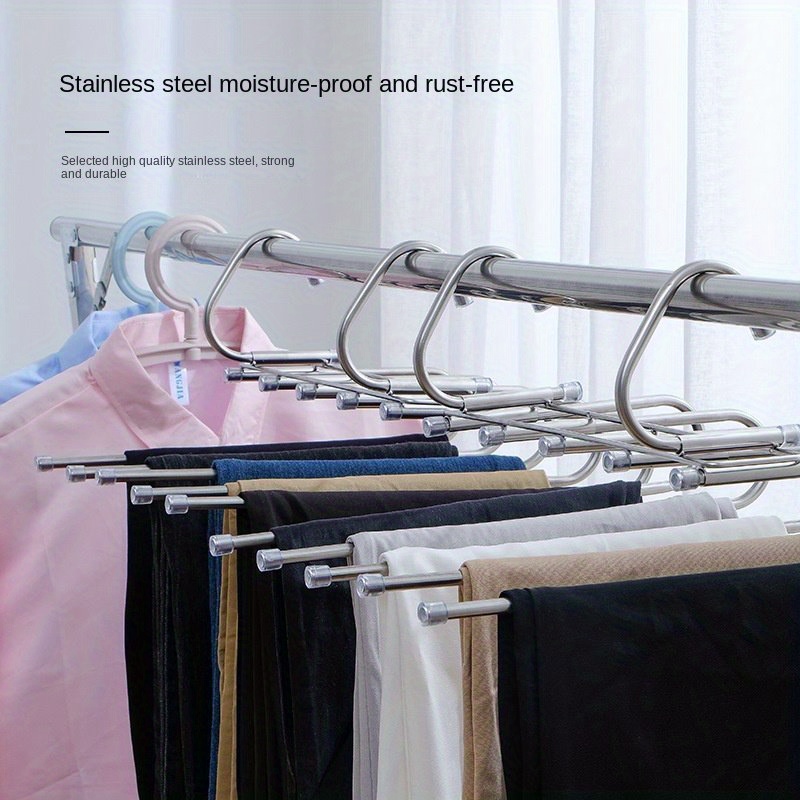 Stainless Steel Multi functional Pants Hanger 1 Foldable - Temu