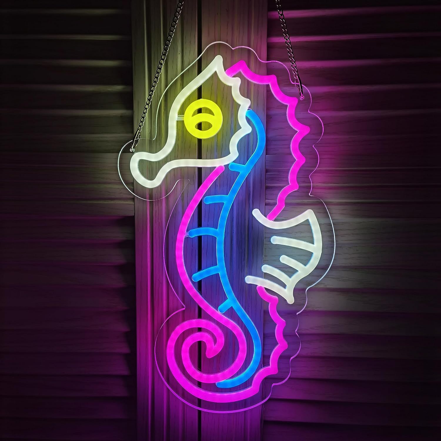 1pc Fish Koi Neon Sign, USB Powered Fish Led Neon Sign Wall Decor, Red  White Lucky Fish Neon Sign For Bar, Restaurant, Living Room Wall Decor,  Atmosph