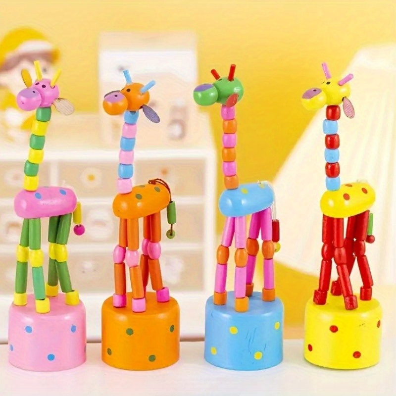 Echasses enfant - Échasse en bois - Girafe - Jouet 4 ans