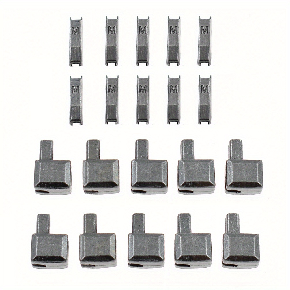 10 Pairs Of (side) Zipper Latch Square Latch Sockets For Clothing Jackets And Bags Zipper Accessories