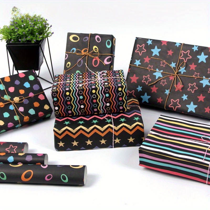 Black & White Floral Designer Tissue Paper for Gift Bags