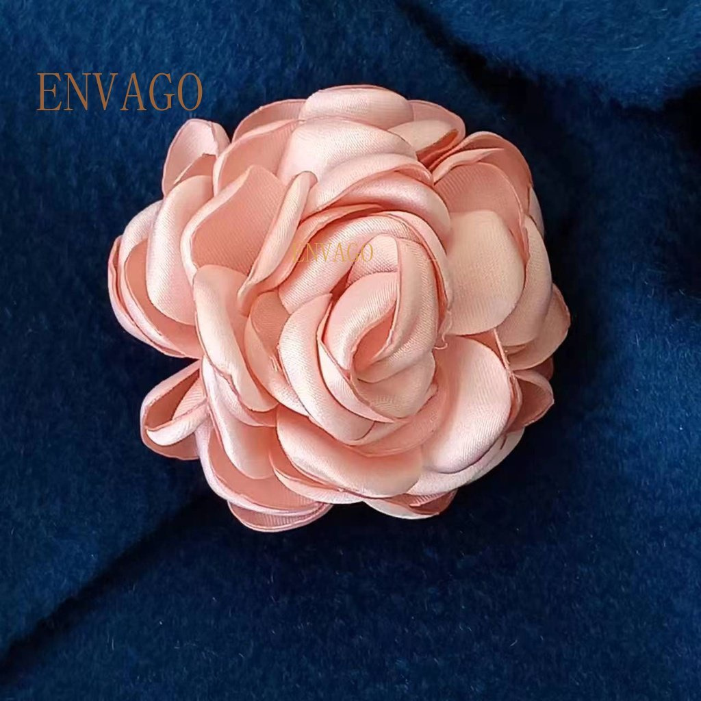 1 pc Crystal Rose Flower Brooches Pins Corsage Scarf Clips Safety
