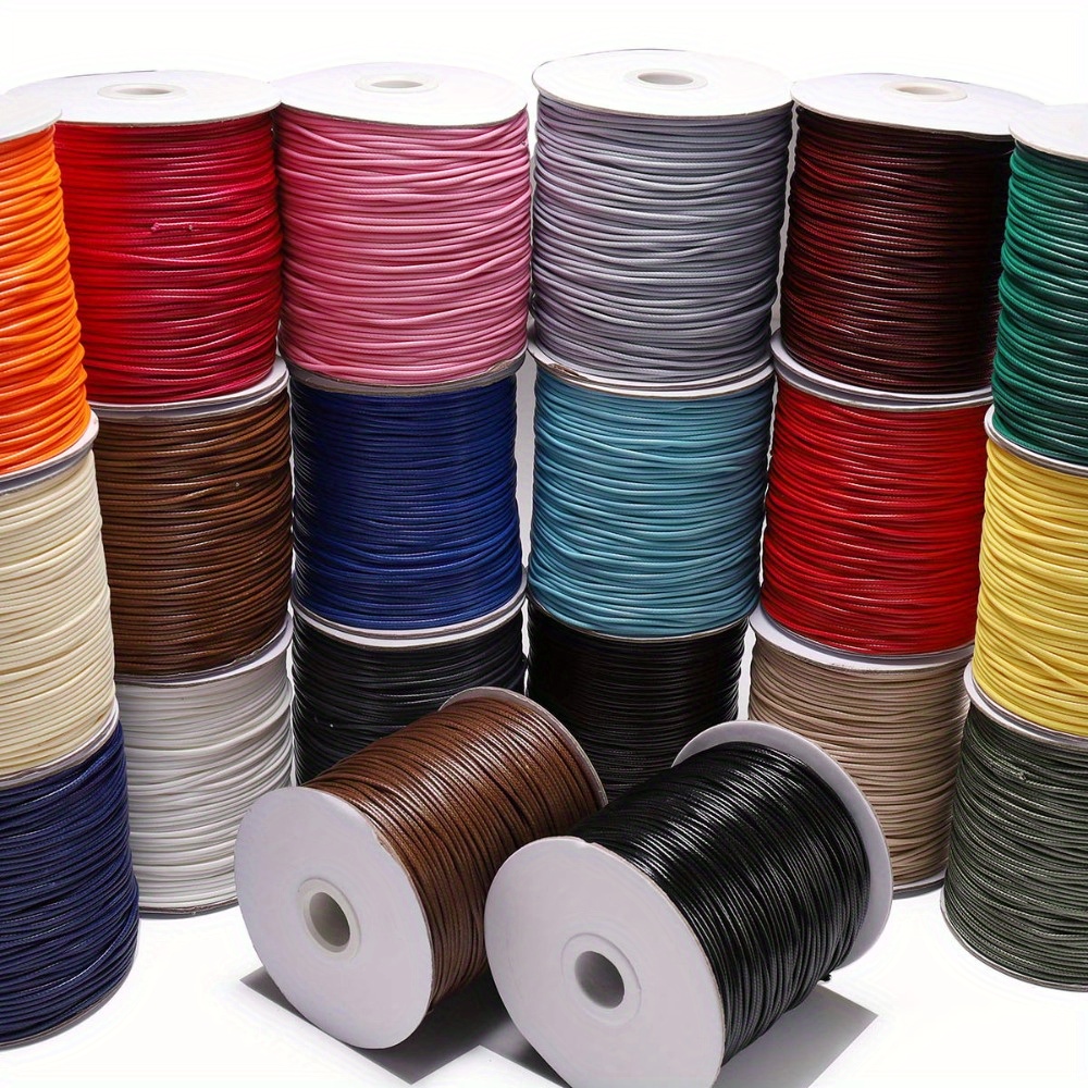 10m Waxed Leather Thread For DIY Jewelry 1.5mm Thickness, Ideal