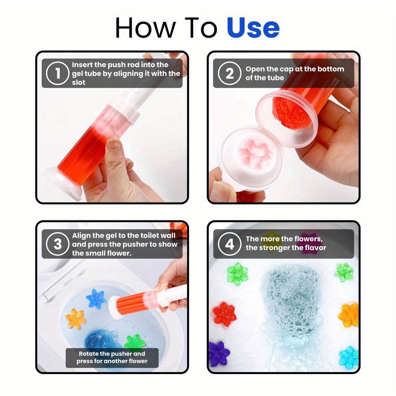 Toilet Gel Stamp Kit 6 Kinds Scents Air Freshener Bathroom - Temu