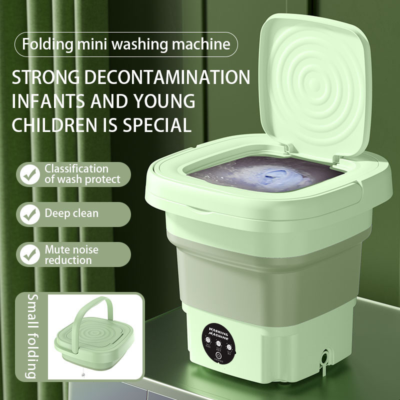 2023 Folding washing machine Mini small washing machine Portable