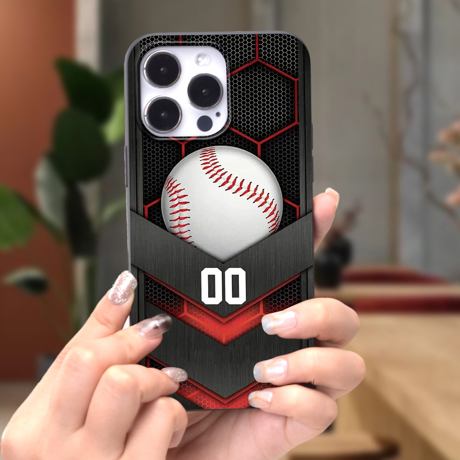 

Creative Baseball Printed Phone Case Suitable For 15, 14, 13, 12, 11 Pro Max, Mini, Xr, Xs, Max, 8, 7 Plus