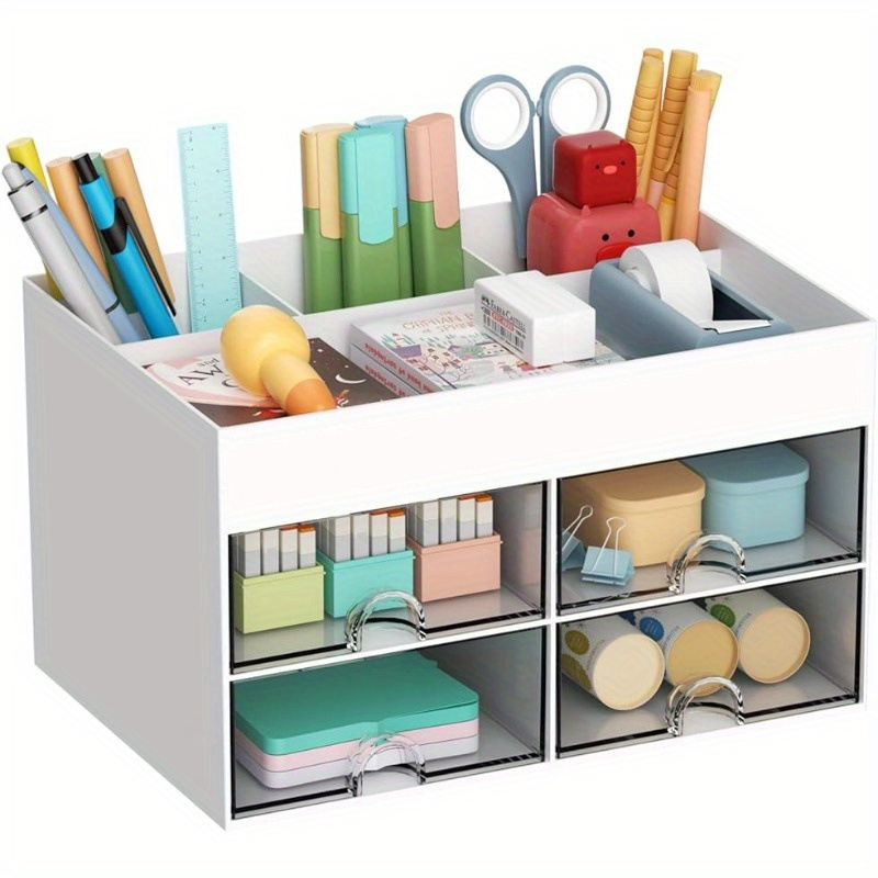 Desk Organizer Accessory Pen Holder Desk Art Supply Storage - Temu