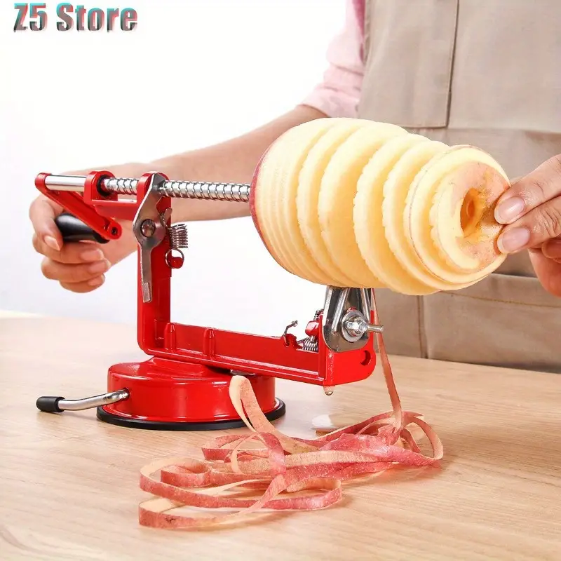 1pc, Curly Fry Cutter, Twisted Potato Slicer For Potato Carrot Cucumber  Eggplant Potato, Spiral French Fry Cutter, Twister With Strong Base, Potato  Pe