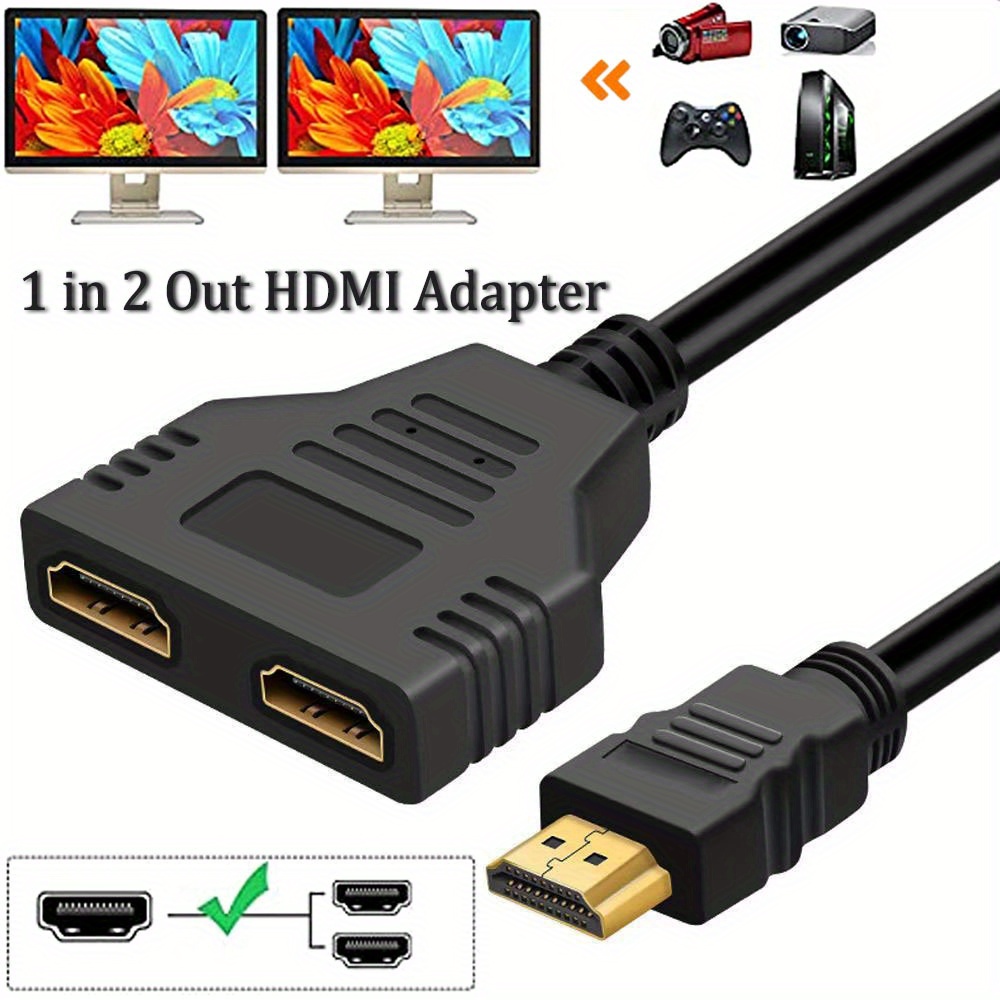 1 Câble Adaptateur Répartiteur Répartiteur 1 - Temu Belgium