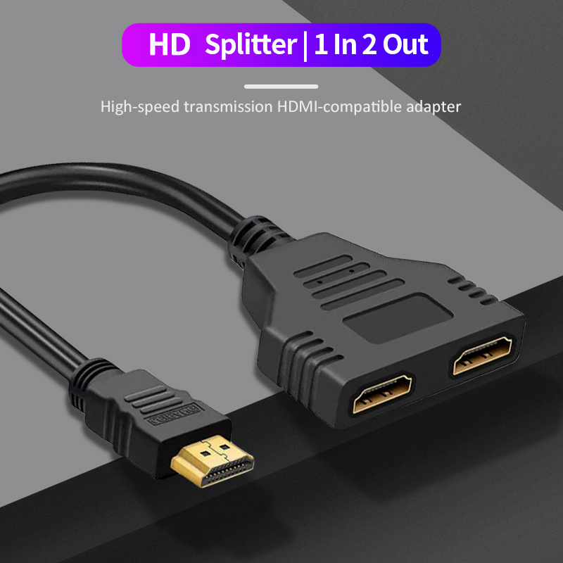 

Connector For Hdtv Compatible Cable Splitter 1080p 2 Dual Port Y Splitter 1 In 2 Out Cable Adapter For Lcd Tv Box Ps3 Connector For Hdtv Compatible Splitter