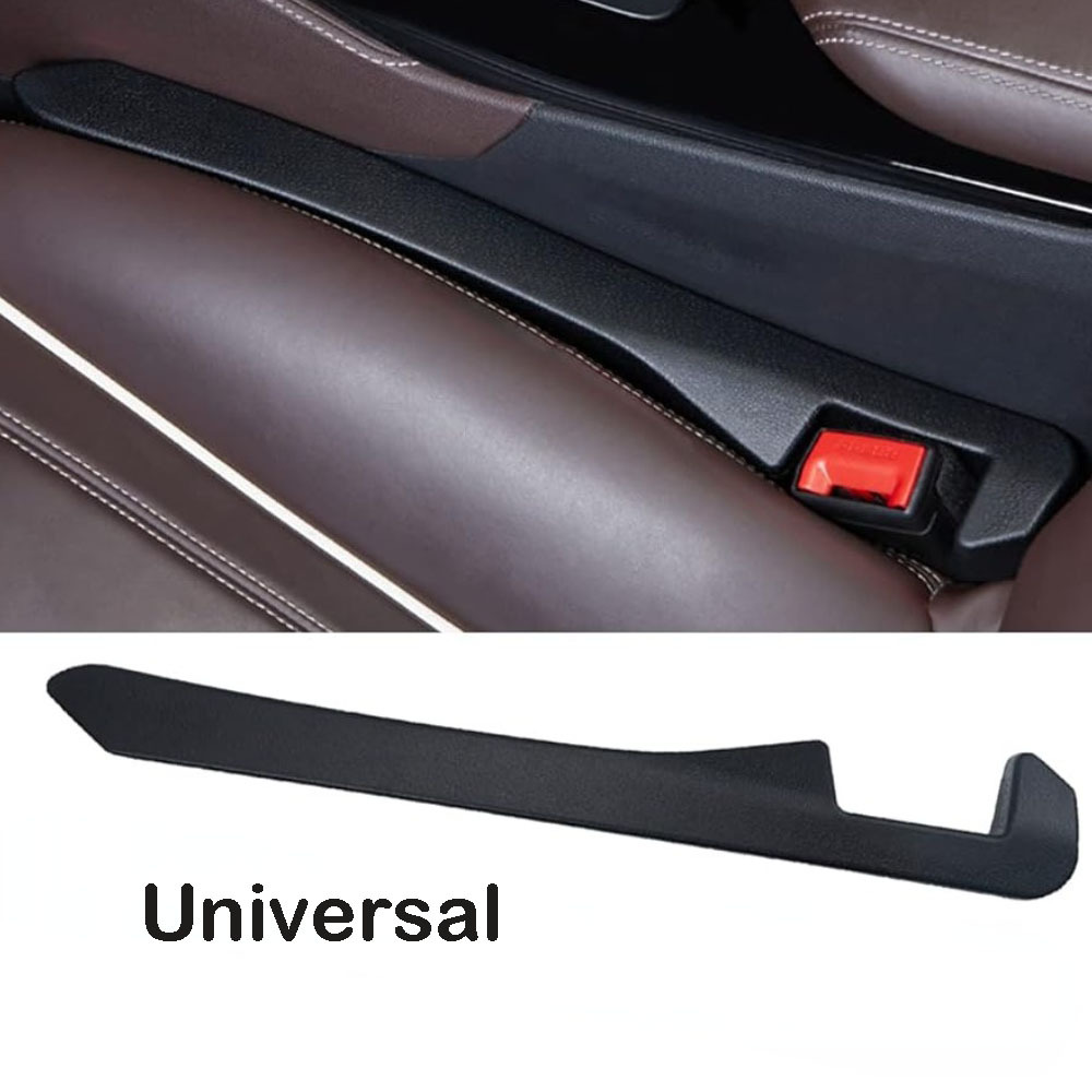 Grey Car Seat Gap Filler Pocket Auto Seat Leak Stop Pad Soft Padding  Storage