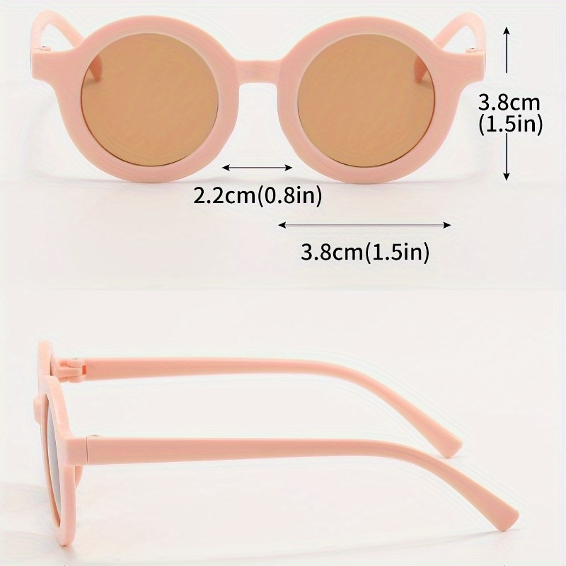 Trendy Cute Cool Vintage Sunglasses Tr90 Round Frame Travel - Temu