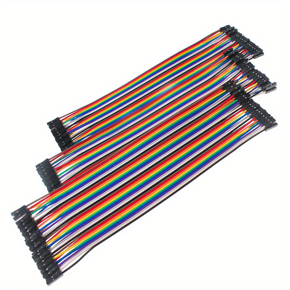 

3pcs/set Dupont Line 20cm 40pin, Female To Female, Male To Male, Male To Female Jumper Wire Dupont Cable For Arduino Diy Kit