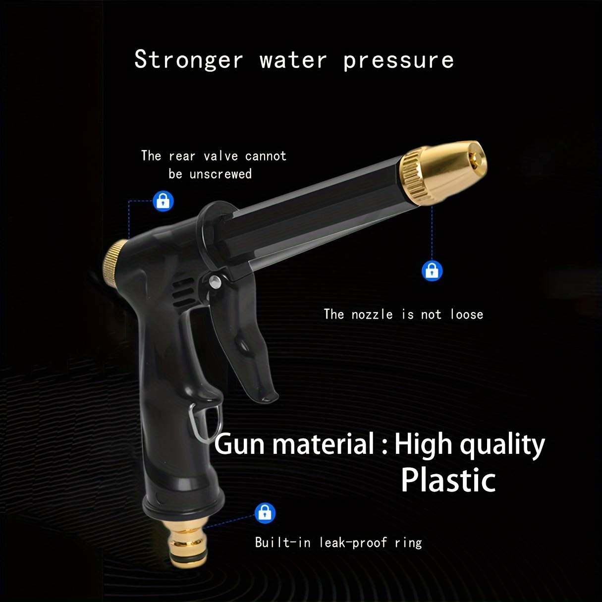 Universal High Pressure Vehicle Pressure Washer Gun With