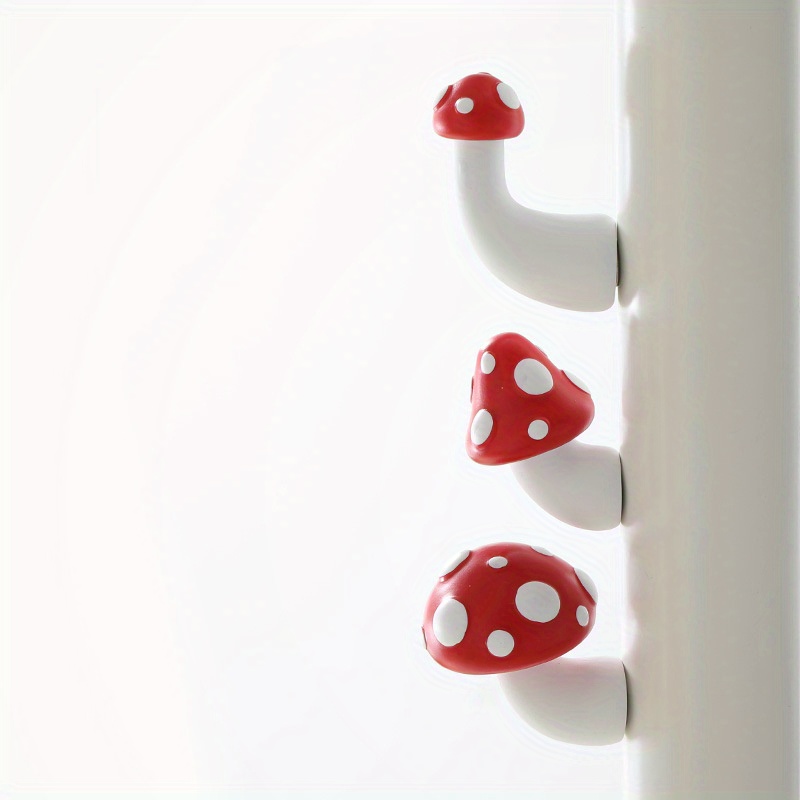 Mushroom Fridge Magnet 3d Refrigerator Magnets Stickers Cute - Temu