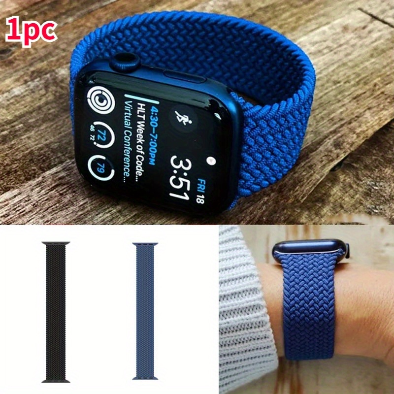 Braided Style Silicone Watch Bands For Watch 1 2 3 4 5 6 7 8 Se Ultra -  Temu United Arab Emirates
