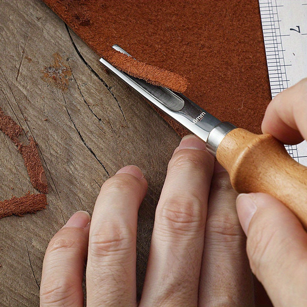 Japanese Style Sharp Leather Edge Beveler handmde Craft skiving Beveller  Tools