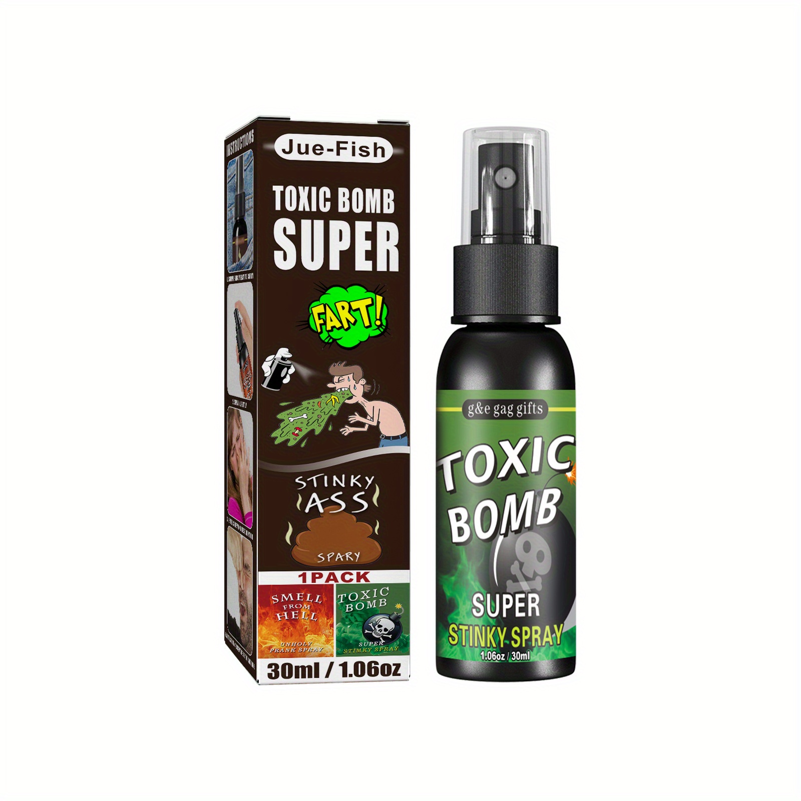 30ML novedades líquido pedo broma broma Spray puede bomba fétida Gas  maloliente – Los mejores productos en la tienda online Joom Geek
