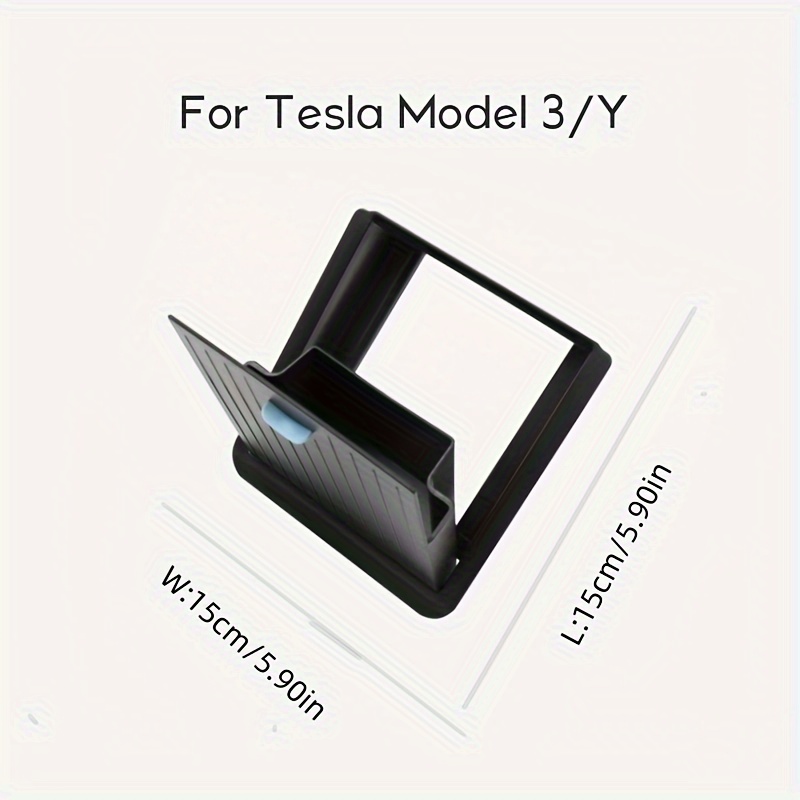 Rüsten Sie die versteckte Aufbewahrungsbox in der Armlehne für Tesla M –  Yeslak
