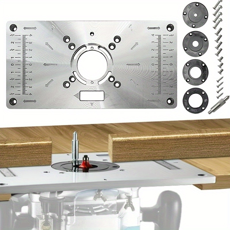 1pc 多機能アルミルーターテーブルインサートプレート木工ベンチ