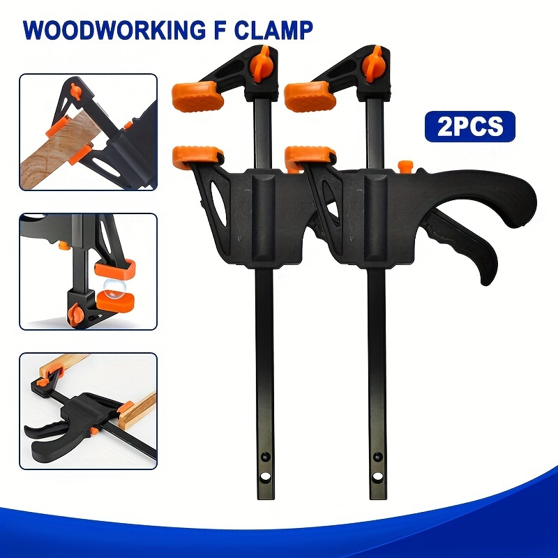 4 Inch Quick Ratchet F Clamp Heavy Duty Wood Working Work Bar