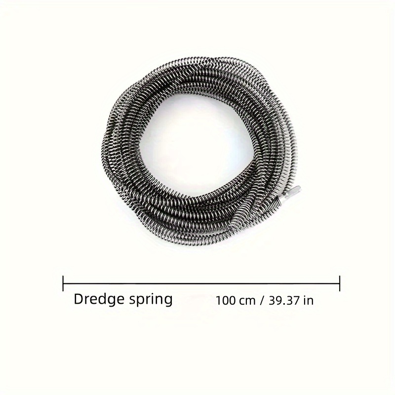 180cm Sewer Dredge Tools Drain Snake Spring Tube Dredging Floor